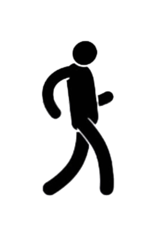 A stickman running